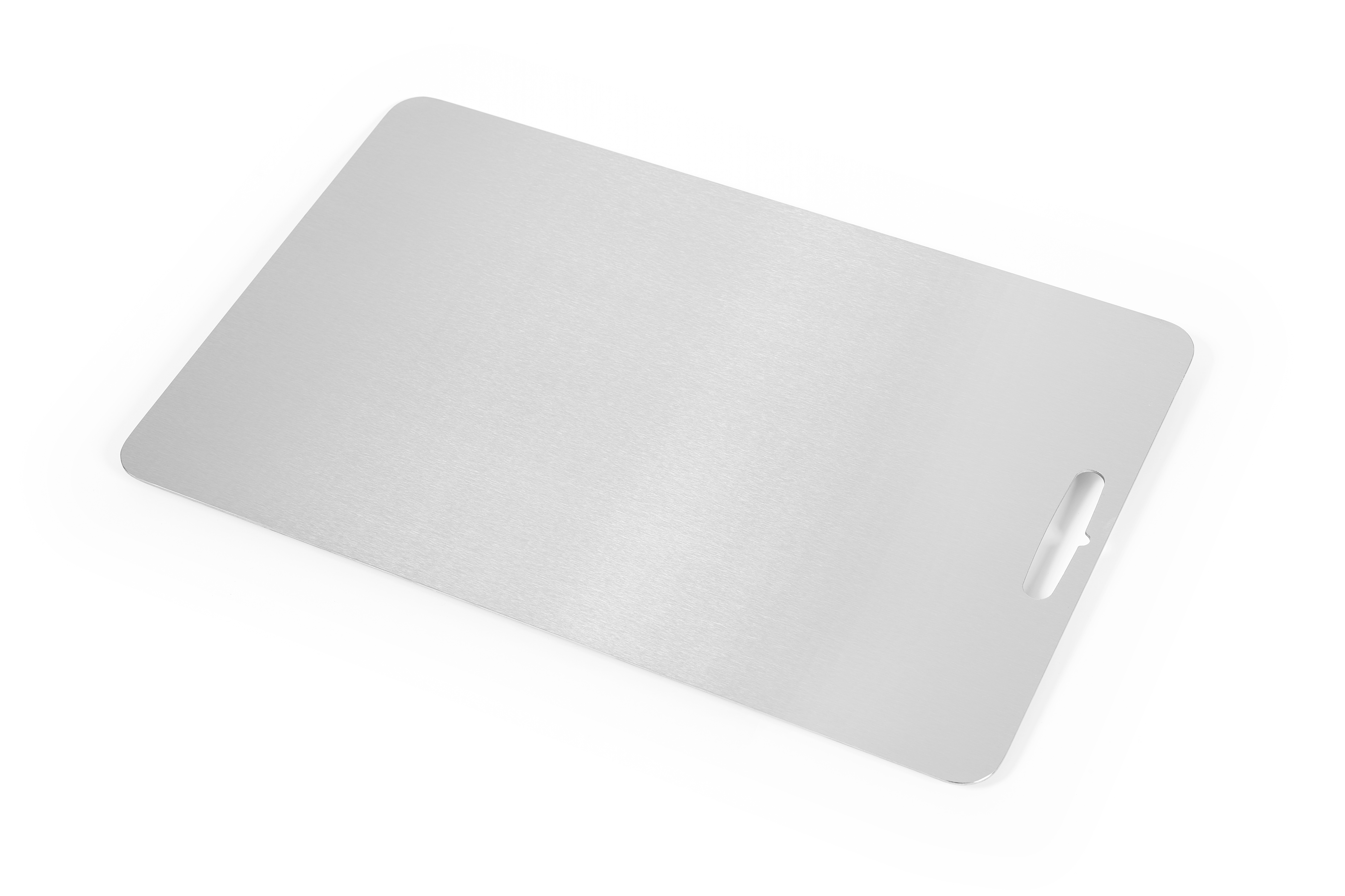 Skærebræt / spækbræt i Titanium stål 30x 46 cm - Billig fragt