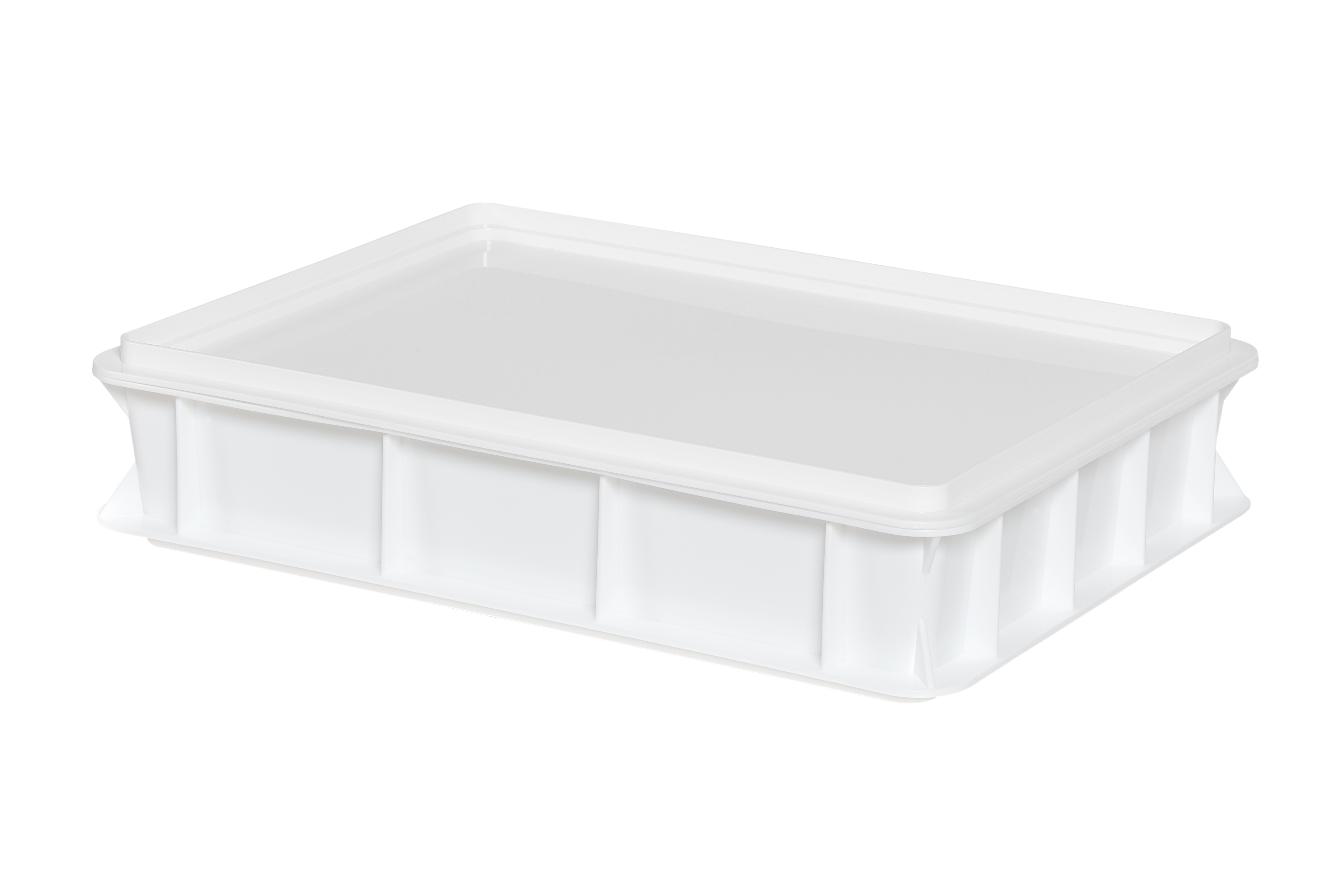 Hævekasse med låg til pizzadej 40x30x8 cm, hvid – Hurtig levering