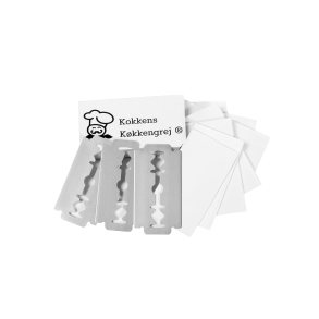 Ekstra blade til dejsnitter med tr�h�ndtagt eller dejsnitter i b�getr�, 10 stk.