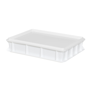 H�vekasse med l�g til pizzadej 40x30x8 cm, hvid