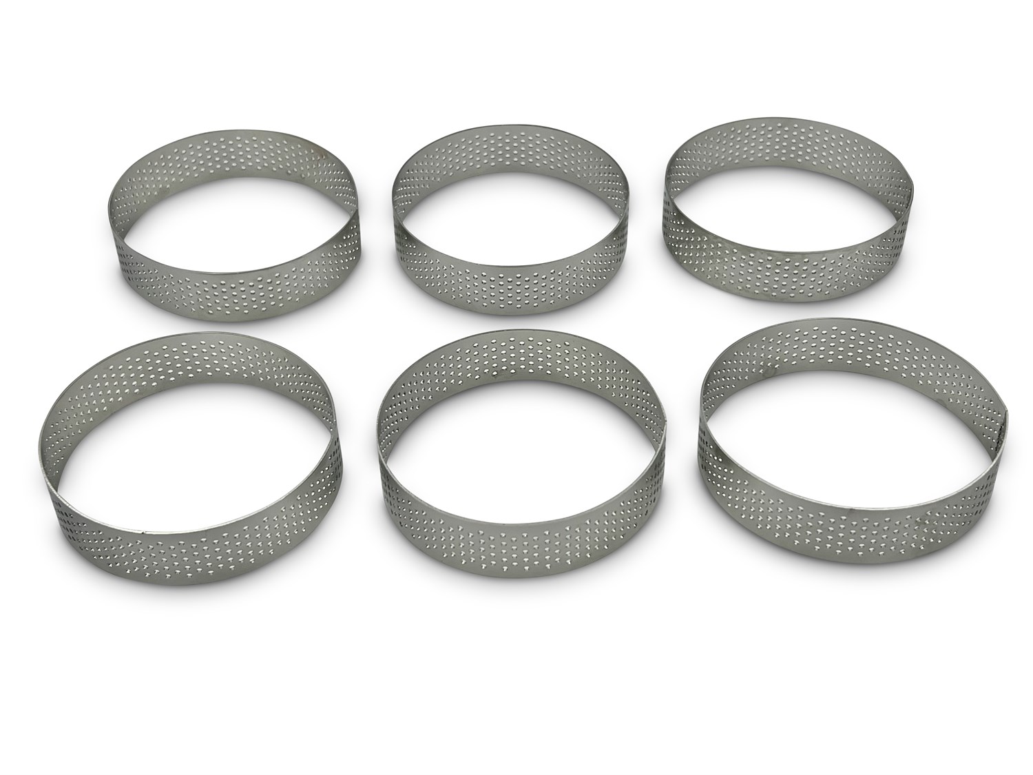 Perforeret tærtering, Ø 8 cm, 6 stk. fra Kokkens Køkkengrej – Hurtig levering