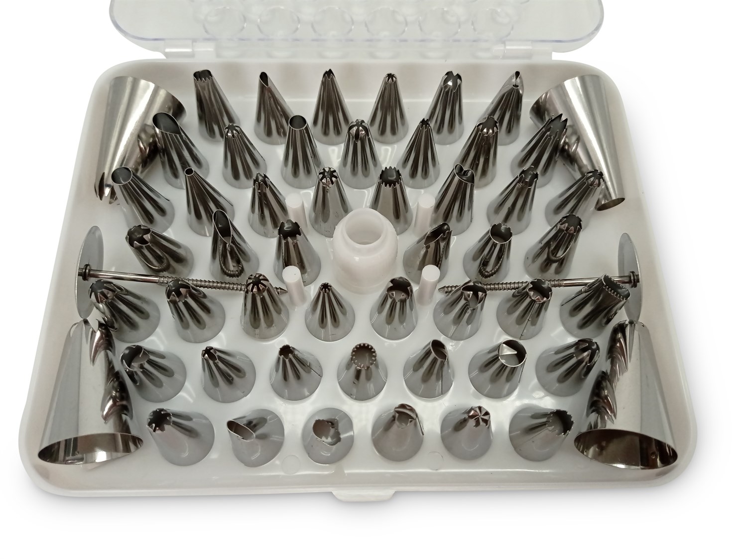Tylle sæt med 55 dele i rustfrit stål fra Kokkens Køkkengrej – Hurtig levering