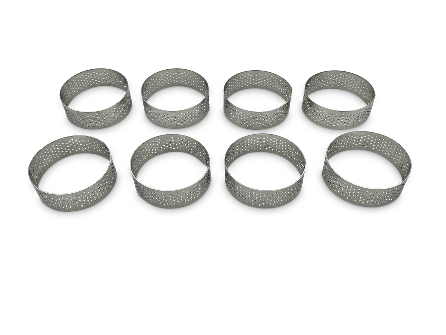 Perforeret tærtering, Ø 6 cm, 8 stk. fra Kokkens Køkkengrej – Hurtig levering