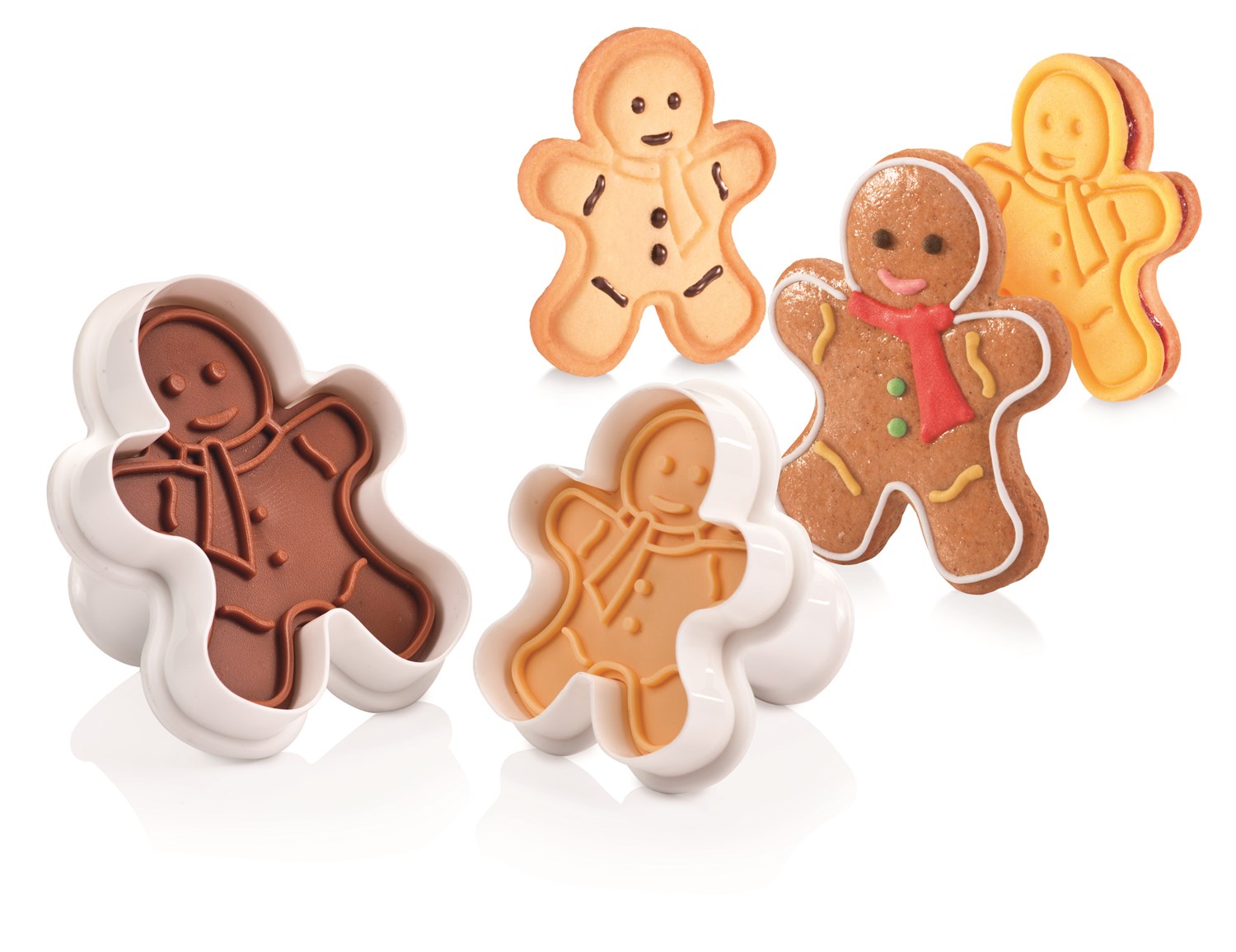 Kagemand udstikker form til små kagemænd – Billig fragt