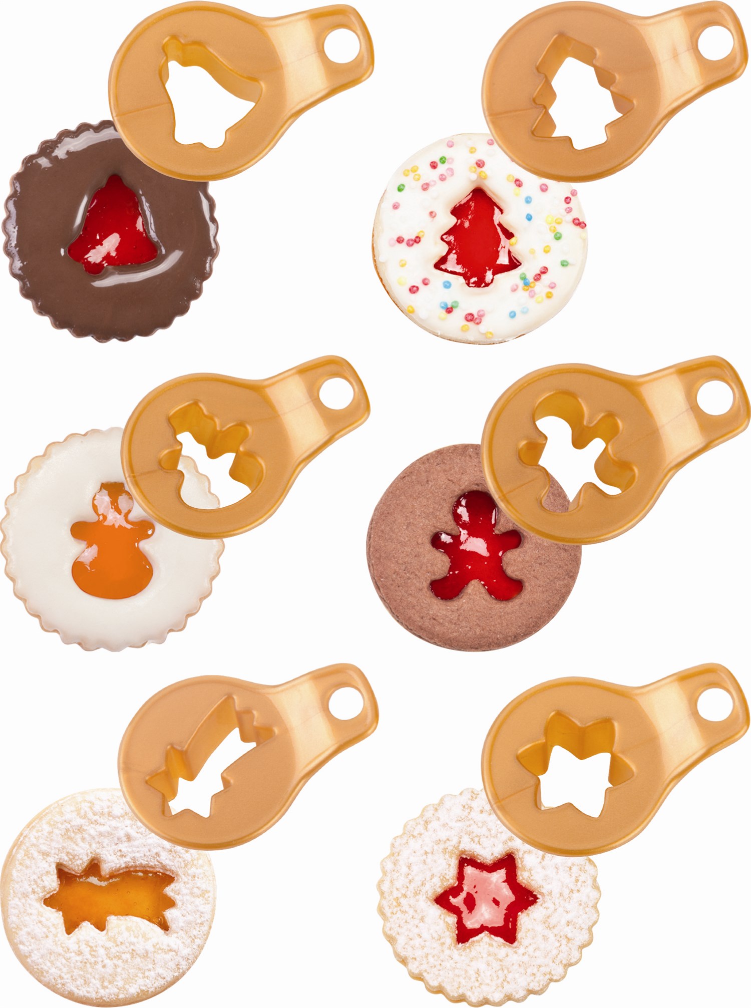 Udstikker sæt til småkager med 6 julemotiver fra Tescoma – Billig fragt