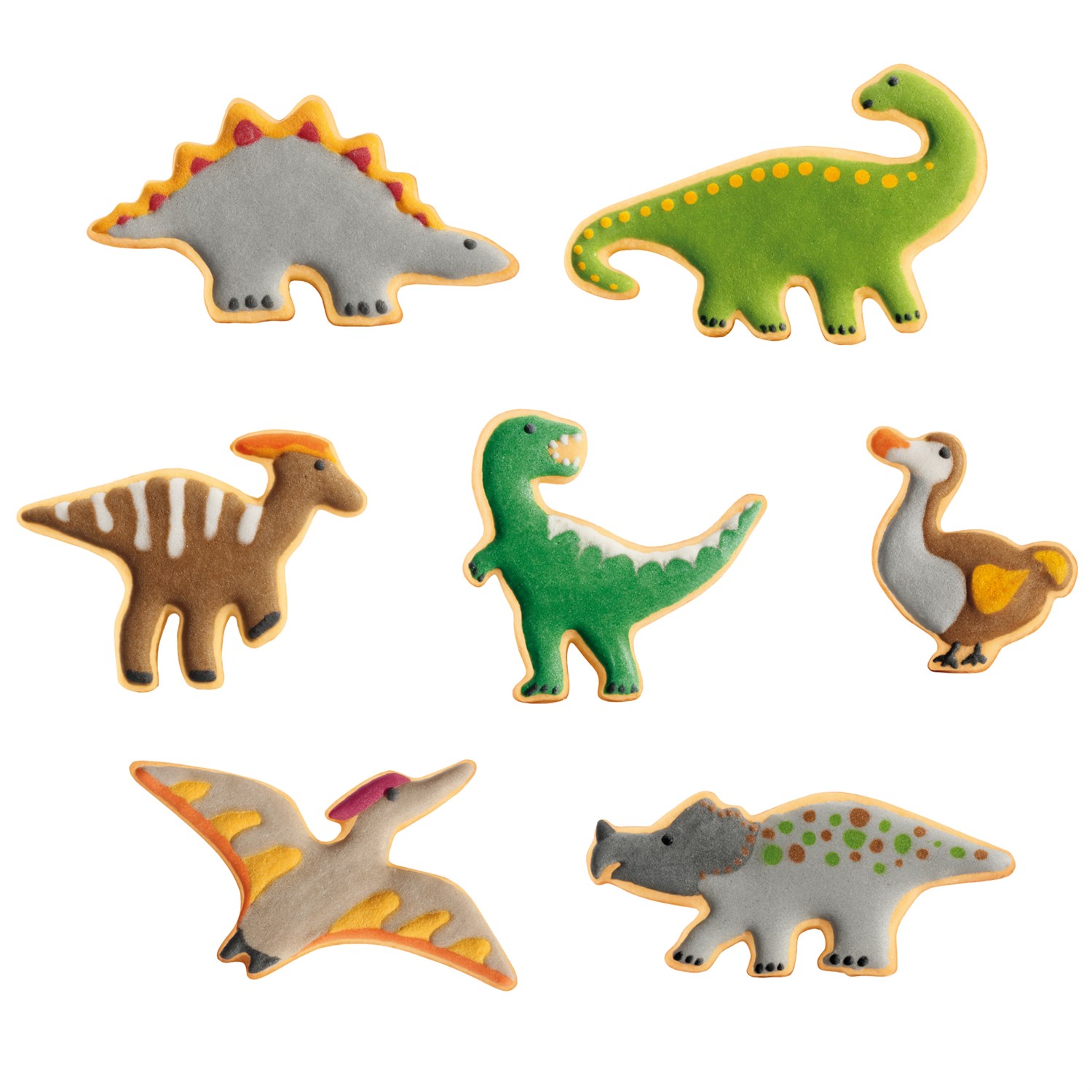 Udstikkersæt med 7 forskellige dinosaurer – Hurtig levering