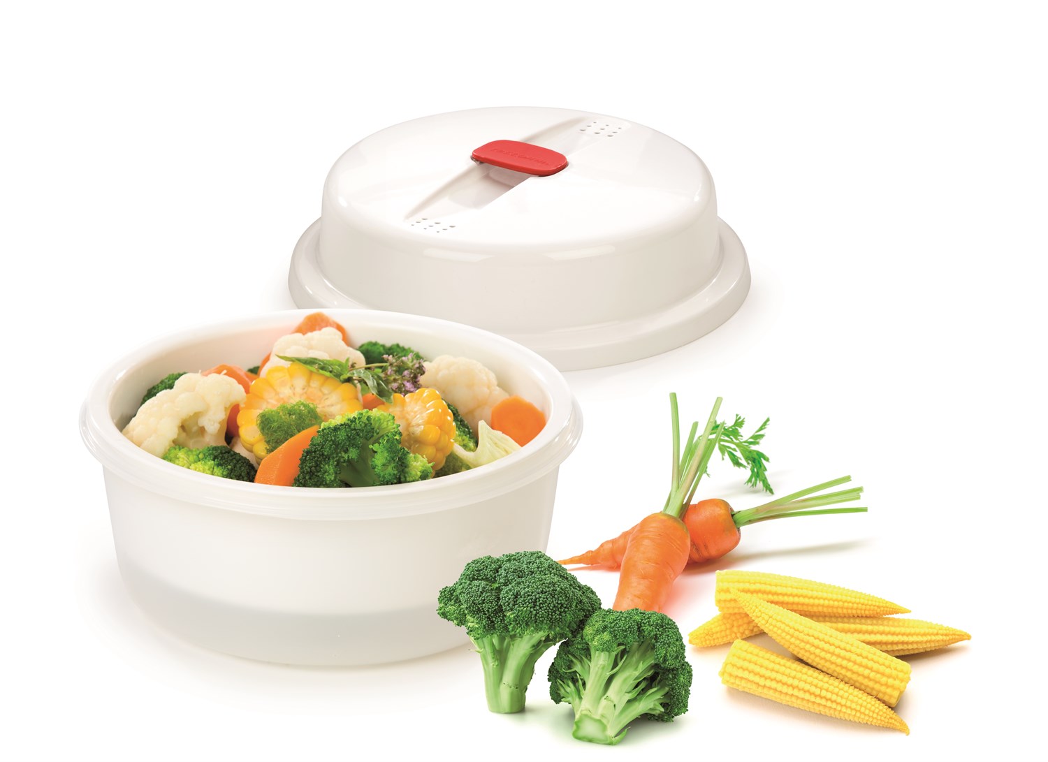 Dyb skål til dampning af grøntsager i microbølgeovn - Billig fragt