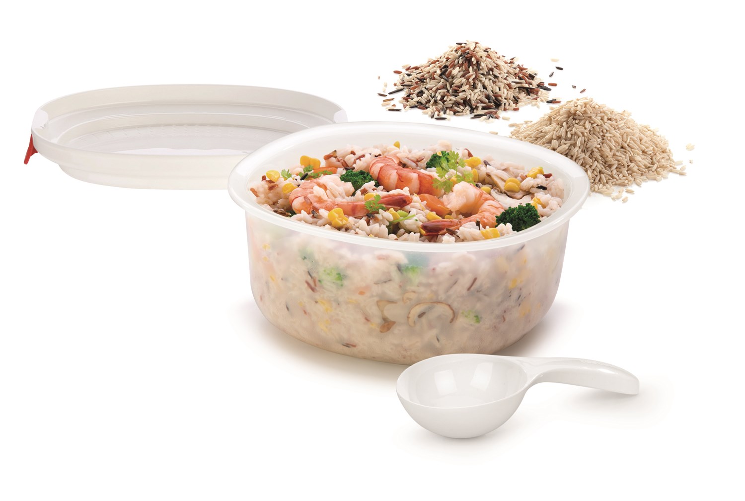 Skål til dampning af ris i microbølgeovn - Billig fragt