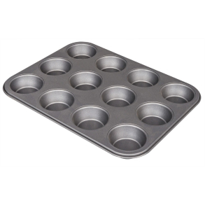 Muffins bageplade i kraftig kvalitet med non-stick bel�gning
