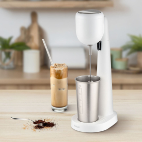 Elektrisk drinkmikser i hvid finish fra M�hler