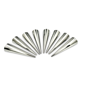 Cannoli kegle / kr�mmerhus i metal, 8 stk.