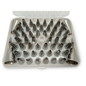 Tylle s�t med 55 dele i rustfrit st�l fra Kokkens K�kkengrej