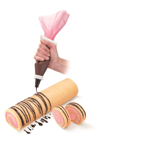 Spr�jtepose med selvlukkende tylle