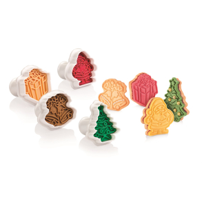 Udstikker form til sm� julekager med julemotiver