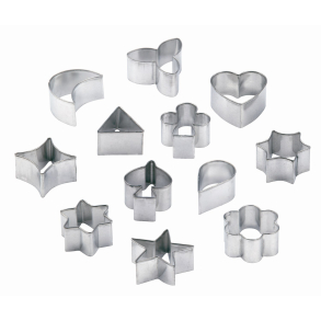Udstikker s�t i metal med 12 forskellige motiver