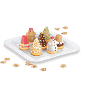 Forme til  fyldte julefigurer i marcipan, 3 forskellige motiver