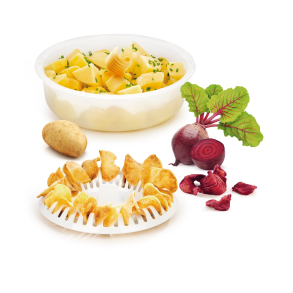 Sk�l til fremstilling af chips og kartofler i microb�lgeovn