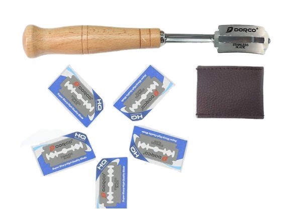 Dejsnitter til brød med træhåndtag og ekstra blade – Hurtig levering