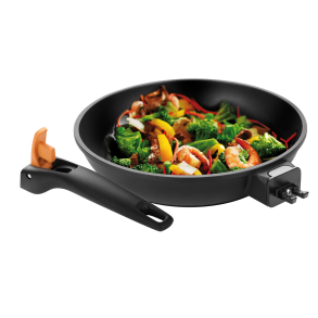 Stegepande 24 cm.  med aftageligt h�ndtag